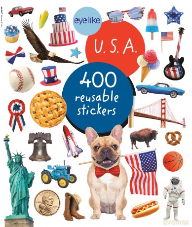 Eyelike Stickers U.S.A. [KSIĄŻKA]