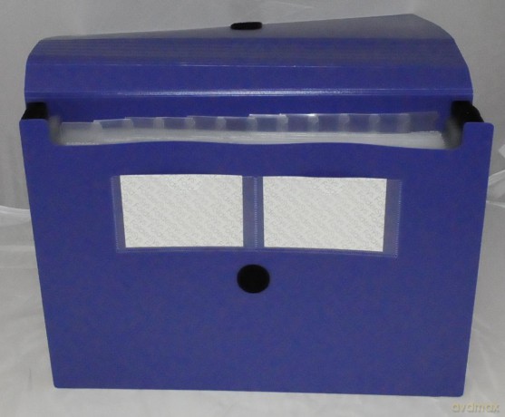 Fchermappen, Dehnbar, blau