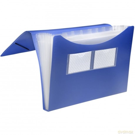 Fchermappen,7 Fcher, blau