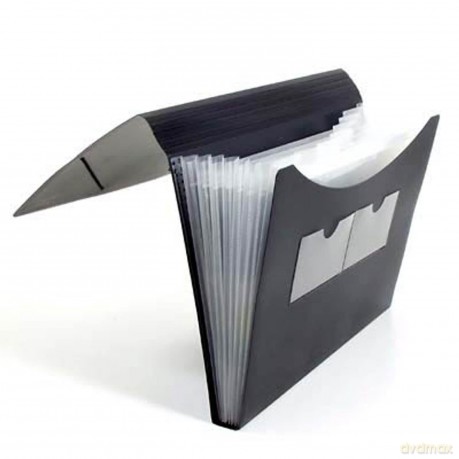 Fchermappen,7 Fcher, schwarz