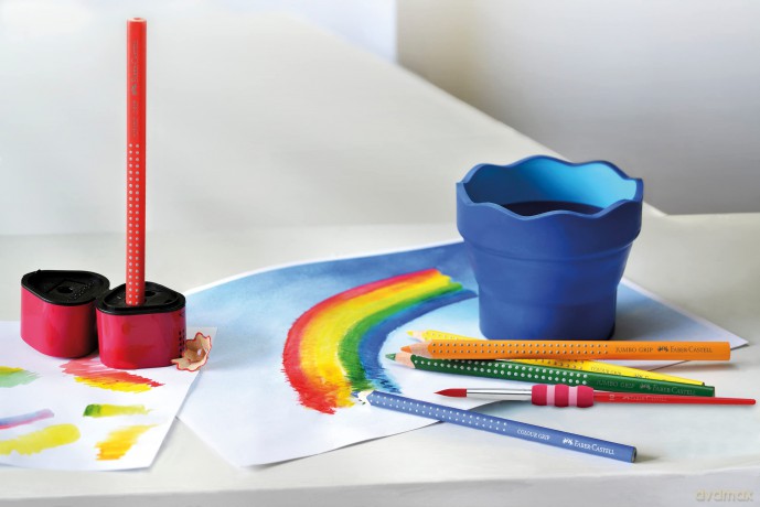 Faber-Castell: FABER-CASTELL Colour Grip Buntstift rot,