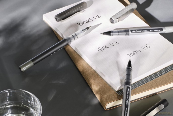 Faber-Castell: FABER-CASTELL Free Ink Tintenroller grau