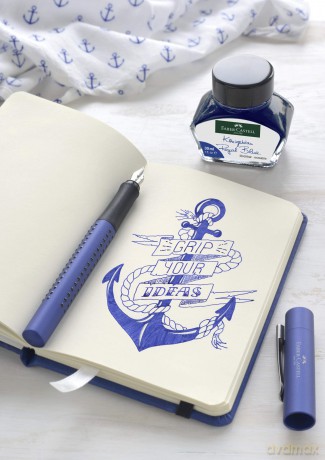FABER-CASTELL Tintenpatronen blau 3 Scha