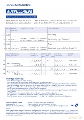 Fahrtenbuch A5 1f 40Bl.