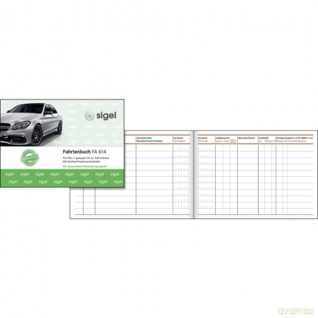 Fahrtenbuch Pkw,A6quer,40Blatt [KSIĄŻKA]