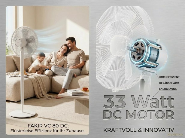 Fakir: Fakir premium | VC 80 DC Standventilator
