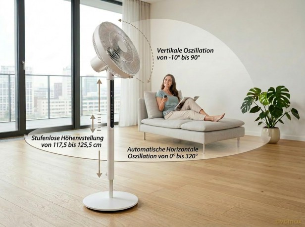 Fakir: Fakir premium | VC 80 DC Standventilator