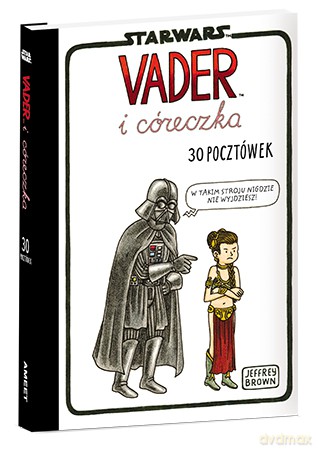 Vader I Córeczka Gwiezdne Wojny 30 Pocztówek - Jeffrey Brown (Star Wars) [KSIĄŻKA]