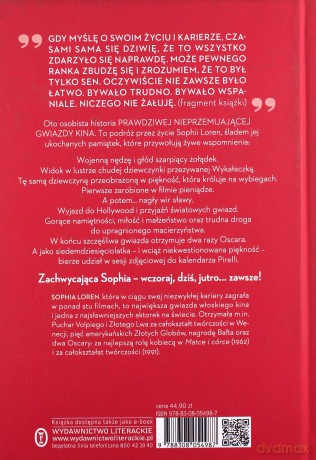 Wczoraj Dziś Jutro Moje Życie - Sophia Loren [KSIĄŻKA]