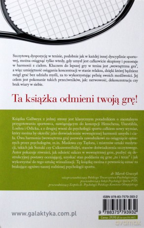 Wewnętrzna Gra Tenis - Timothy Gallwey [KSIĄŻKA]