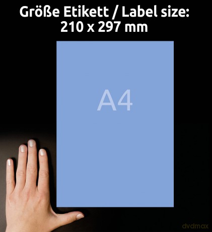 farbige Etik.blau 210x297 100s