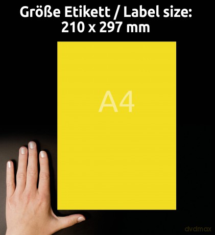 farbige Etik.gelb 210x297 100s