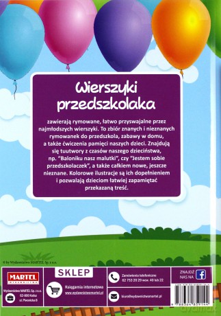 Wierszyki Przedszkolaka - Marta Kwas-Pijanowska, Marta Galuba, Patrycja Miziołek [KSIĄŻKA]