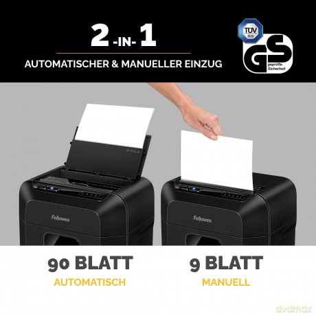 Fellowes: Fellowes AutoMax 90M Aktenvernichter mit