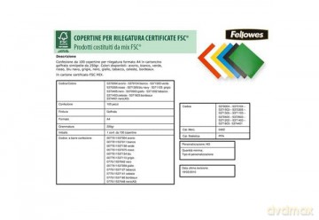 Fellowes Deckbl.Delta,ws,100St