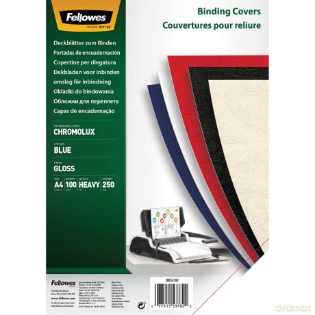 Fellowes Deckbltter,bl,100 St