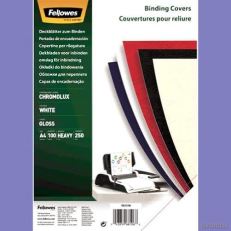 Fellowes Deckbltter,ws,100 St