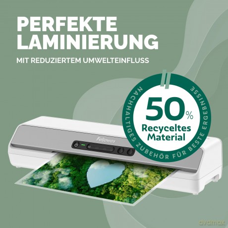 Fellowes: Fellowes Laminierfolien mit 50% recycelt