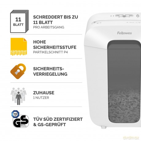 Fellowes: Fellowes Powershred LX70 Aktenvernichter