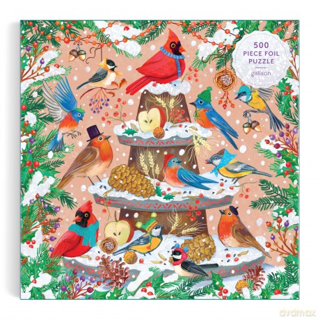 Festive Feathers 500 Piece Foil Puzzle [KSIĄŻKA]