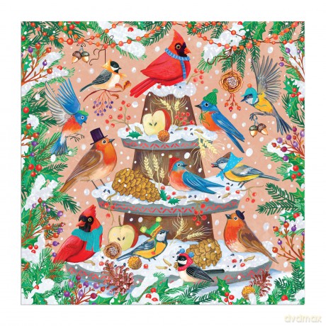 Festive Feathers 500 Piece Foil Puzzle [KSIĄŻKA]