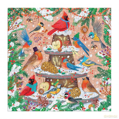 Festive Feathers 500 Piece Foil Puzzle [KSIĄŻKA]
