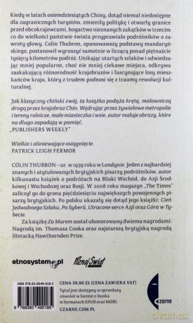 Za Murem Podróż Po Chinach - Colin Thubron [KSIĄŻKA]