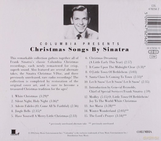Frank Sinatra: Christmas Songs By Frank Sinatra [CD]