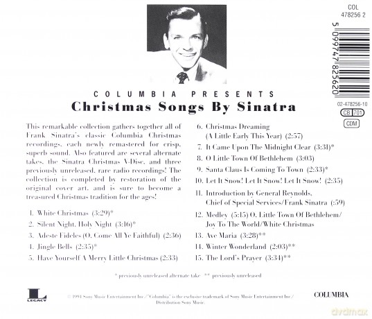 Frank Sinatra: Christmas Songs By Frank Sinatra [CD]