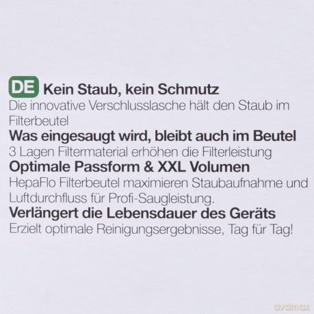 Filterbeutel Nvm-1ch 10er Pack
