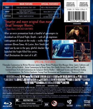 Final Destination (2000) [Blu-Ray]