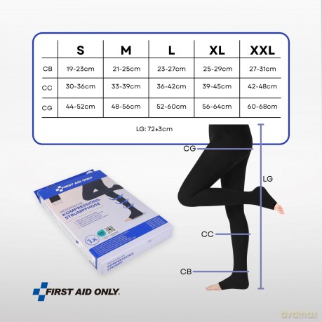 First Aid Only: FIRST AID ONLY Kompressionsstrumpfhose,