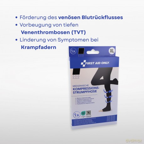 First Aid Only: FIRST AID ONLY Kompressionsstrumpfhose,