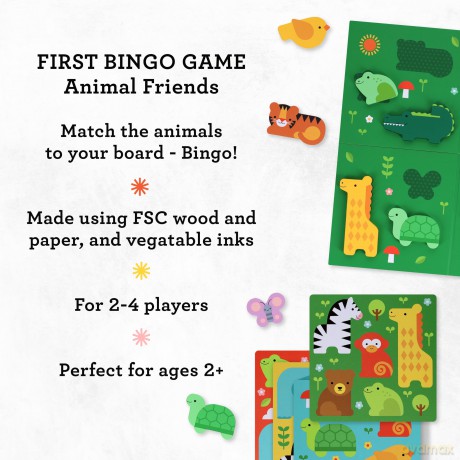 First Bingo Game Animal Friends [KSIĄŻKA]