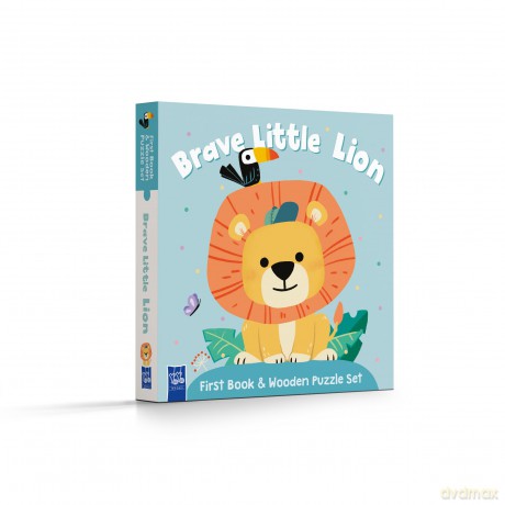 First Book And Wooden Puzzle Lion [KSIĄŻKA]