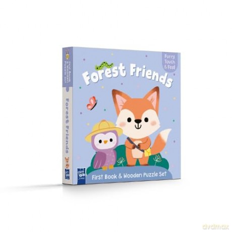First Book And Wooden Puzzle Wild [KSIĄŻKA]