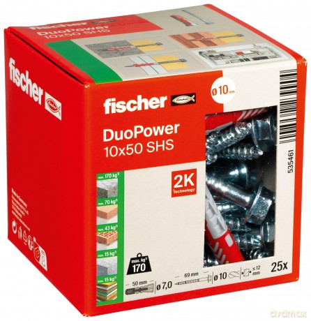 Fischer: fischer DuoPower 10x50 S 2K Dźbel mit Sc