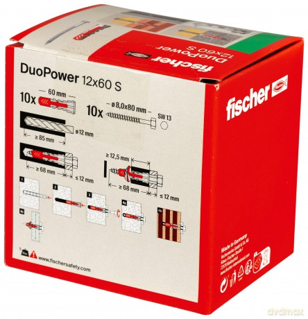Fischer: fischer DuoPower 12x60 S 2K Dźbel mit Sc