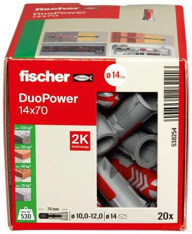 Fischer: fischer DuoPower 14x70 2K Universaldźbel