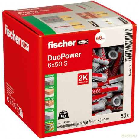 Fischer: fischer DuoPower 6x50 S 2K Dźbel mit Sch