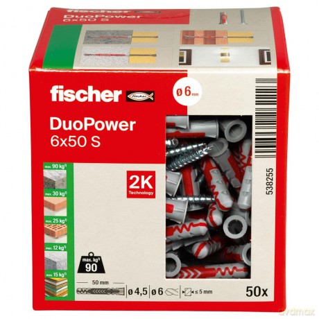 Fischer: fischer DuoPower 6x50 S 2K Dźbel mit Sch