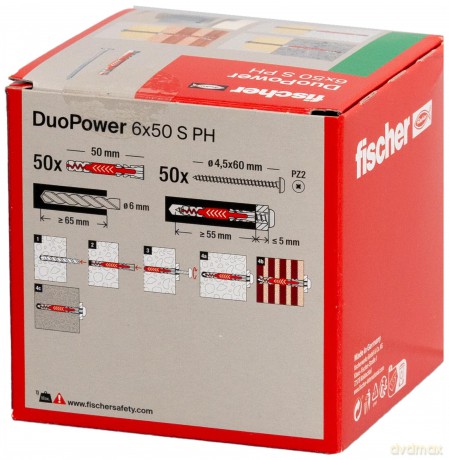 Fischer: fischer DuoPower 6x50 S PH 2K Dźbel mit