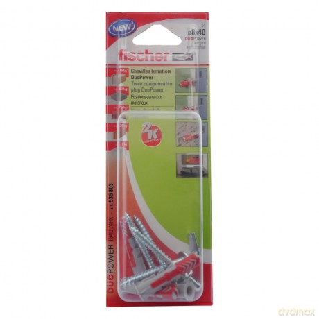 Fischer: fischer DuoPower 8x40 WH 2K Dźbel mit Sc