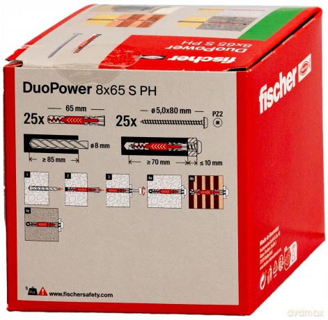 Fischer: fischer DuoPower 8x65 S PH 2K Dźbel mit
