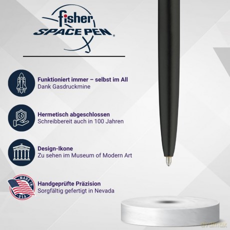 Fisher Space Penâž: fisher SPACE PEN Kugelschreiber schwarz