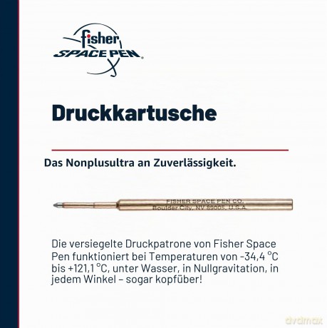 Fisher Space Penâž: fisher SPACE PEN Kugelschreibermine F b