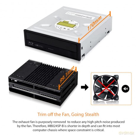 FlexiDock IcyDock 4x 2.5" to 1x5.25"bay