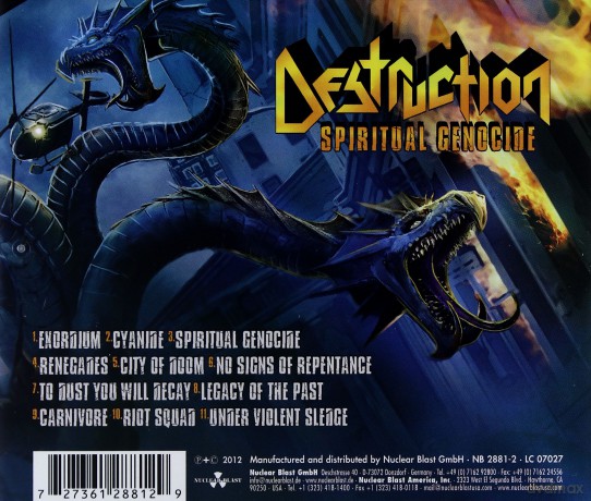 Destruction: Spiritual Genocide [CD]