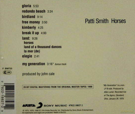 Patti Smith: Horses [CD]
