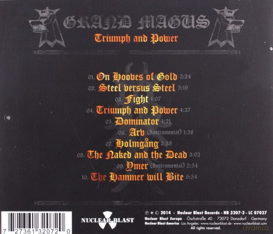 Grand Magus: Triumph And Power [CD]